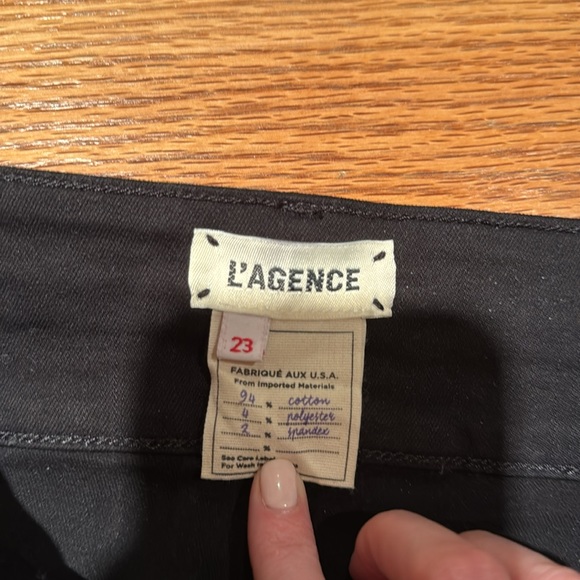 L’Agence black skinny jean so comfortable with great stretch size 23 - Picture 4 of 5